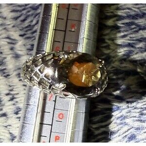 Smoky Quartz Ladies Silver Ring Size 7. Hemorrhoid soothing